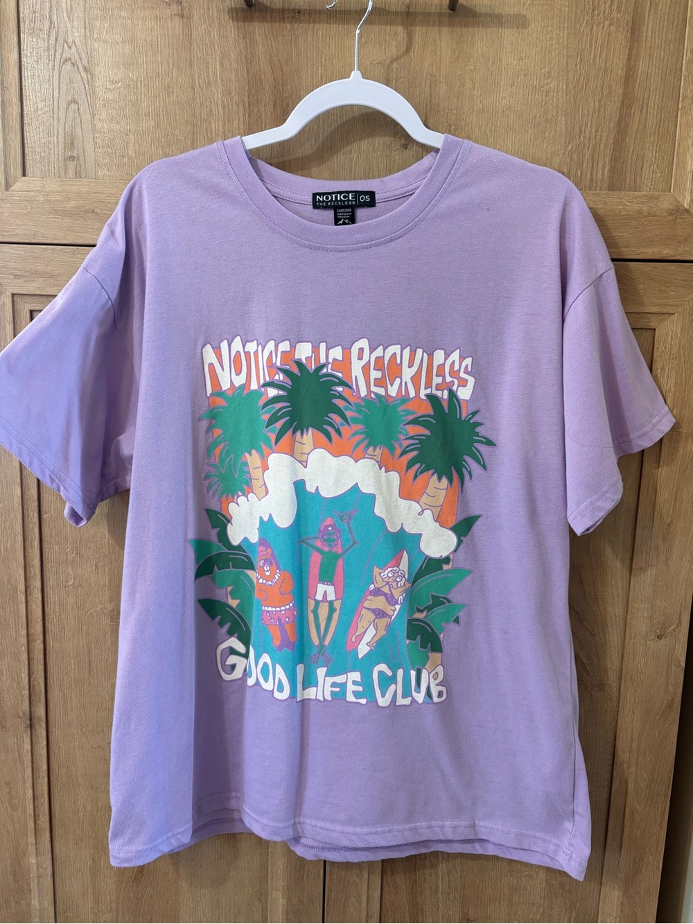 NOTICE Women's Lavender 'Good Life Club' Graphic Tee